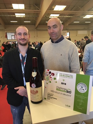 Domaine Chapelle Gold Medal Millesime Bio organic wine fair 2018